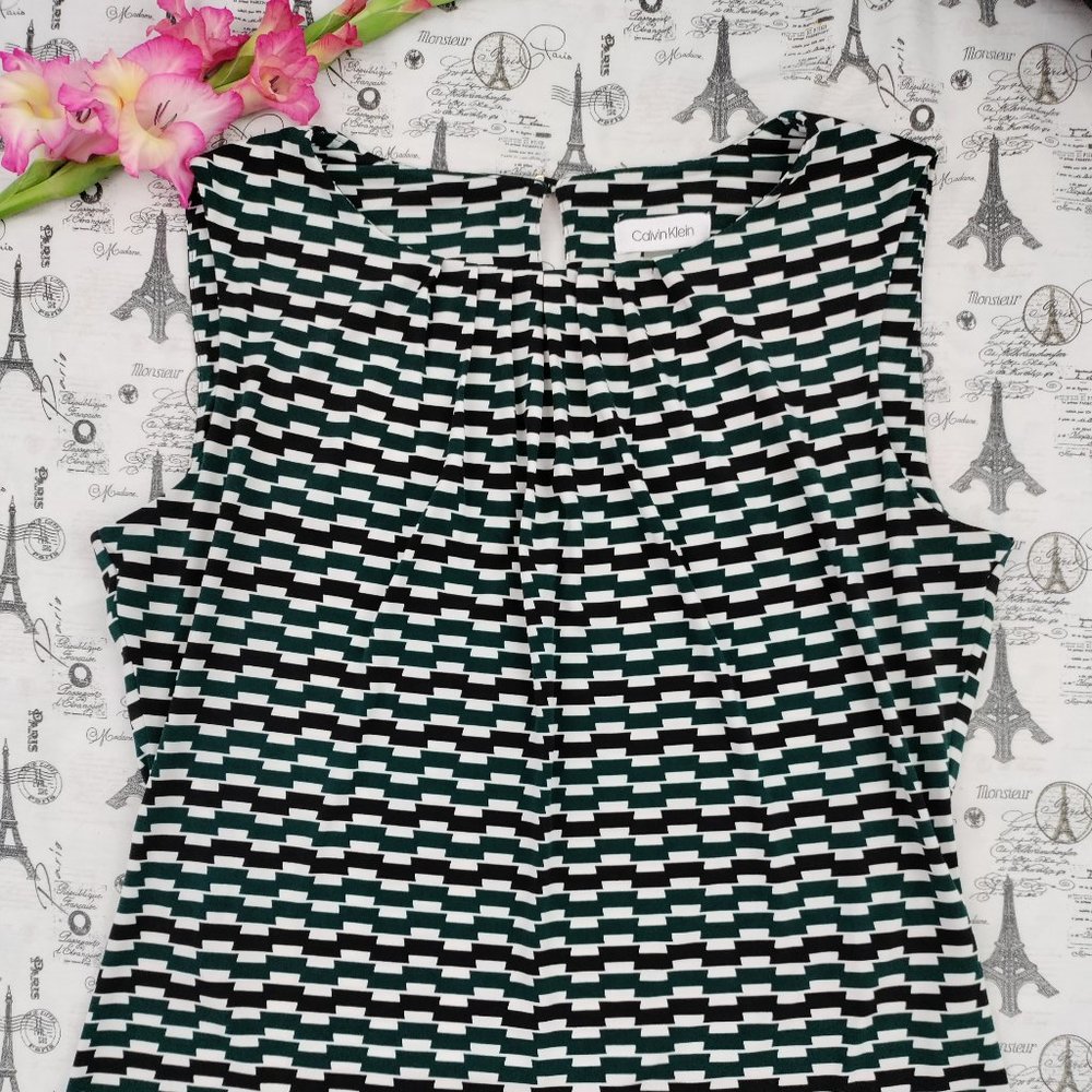 Calvin Klein Tank Top with Front Pleating